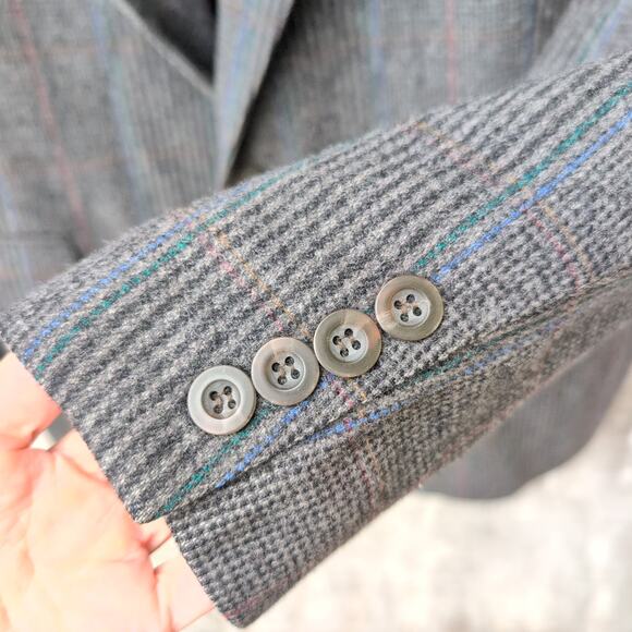 Imperial by Haggar 100% Pure Wool Tweed Tailored Suit Coat Men's 44R - Picture 2 of 9